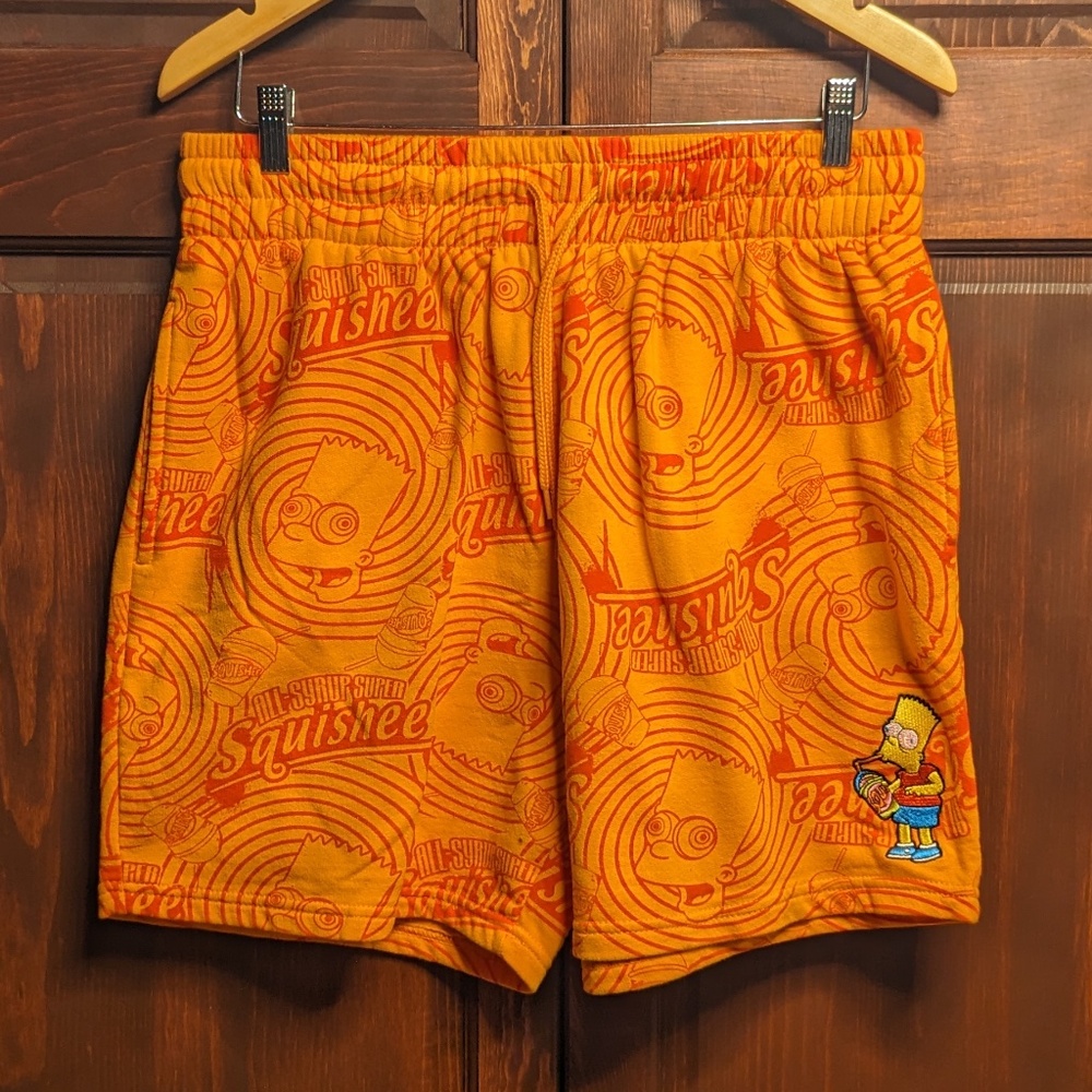 Fashion Nova Bart Simpson Sweatshorts - Mens Size Large